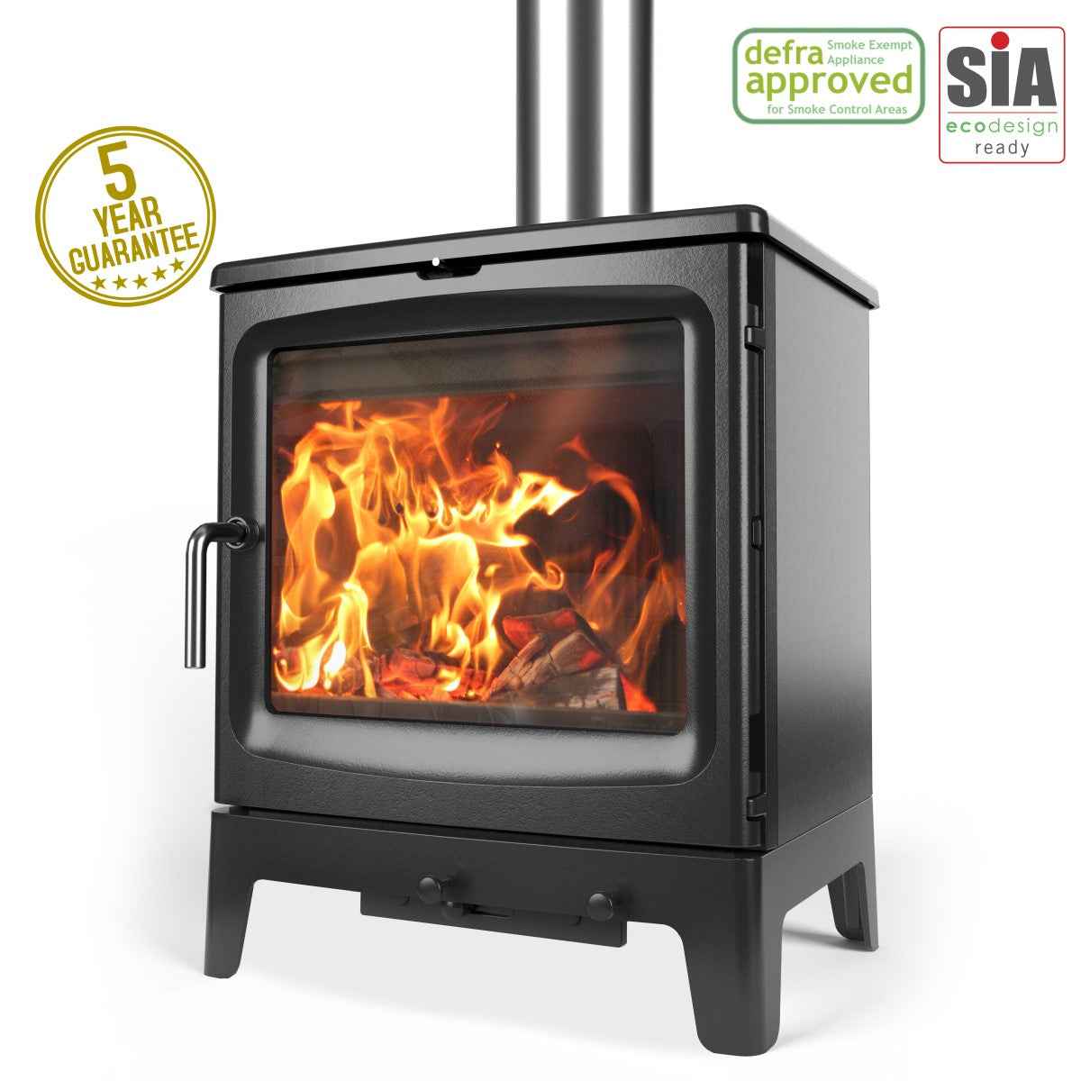 Saltfire Bignut 5 5kW Wood Burning Stove Saltfire