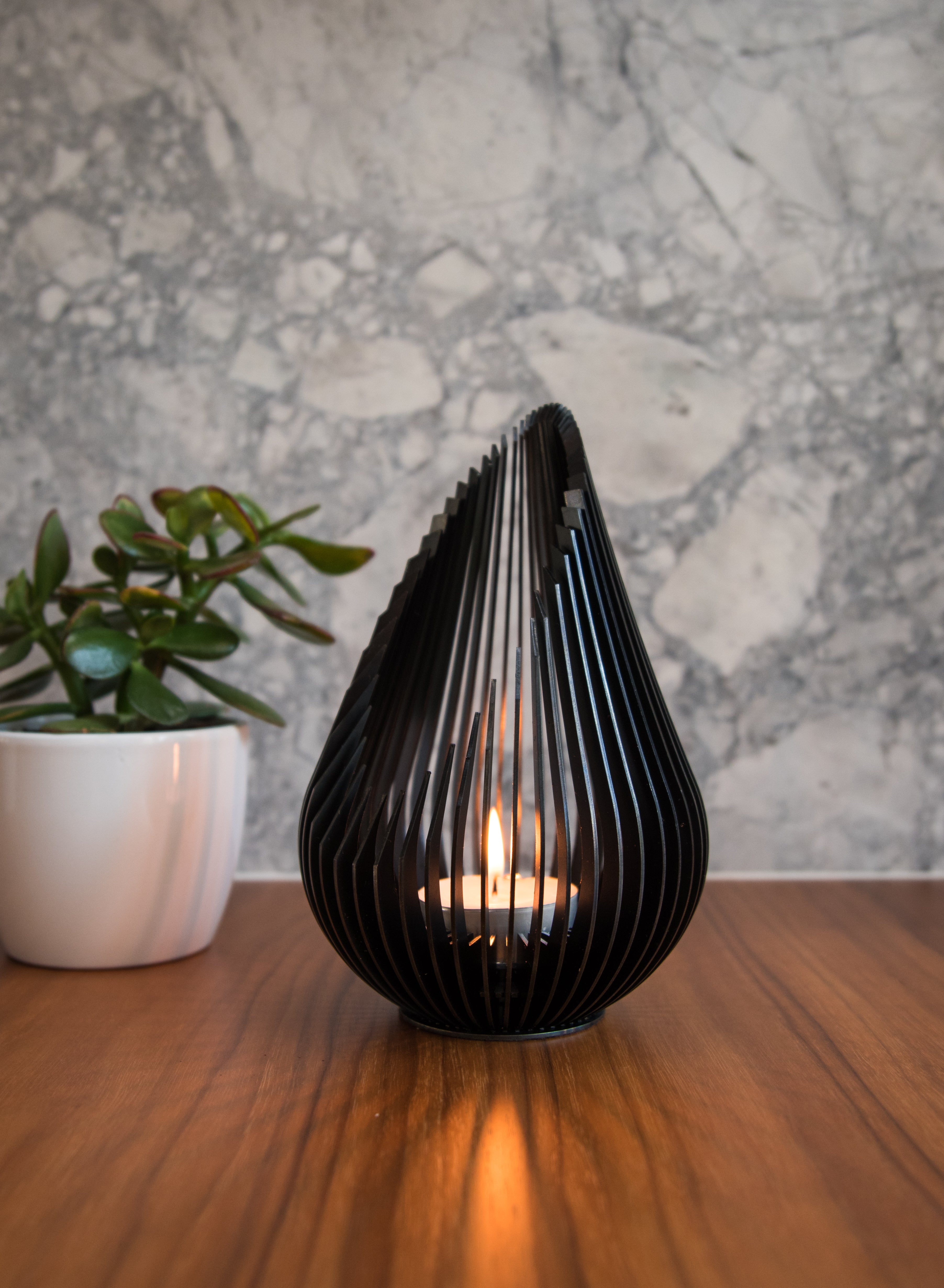Glowbus Growdrop Blackened Steel - Medium (10cm x 15cm)