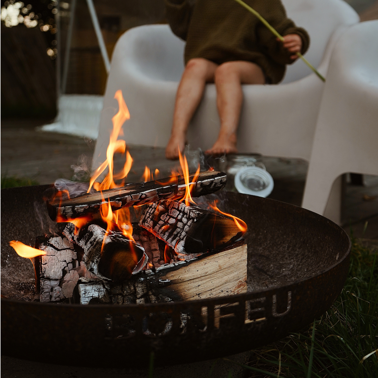 Bonfeu Bonbowl 80cm Outdoor Fire Bowl - Corten
