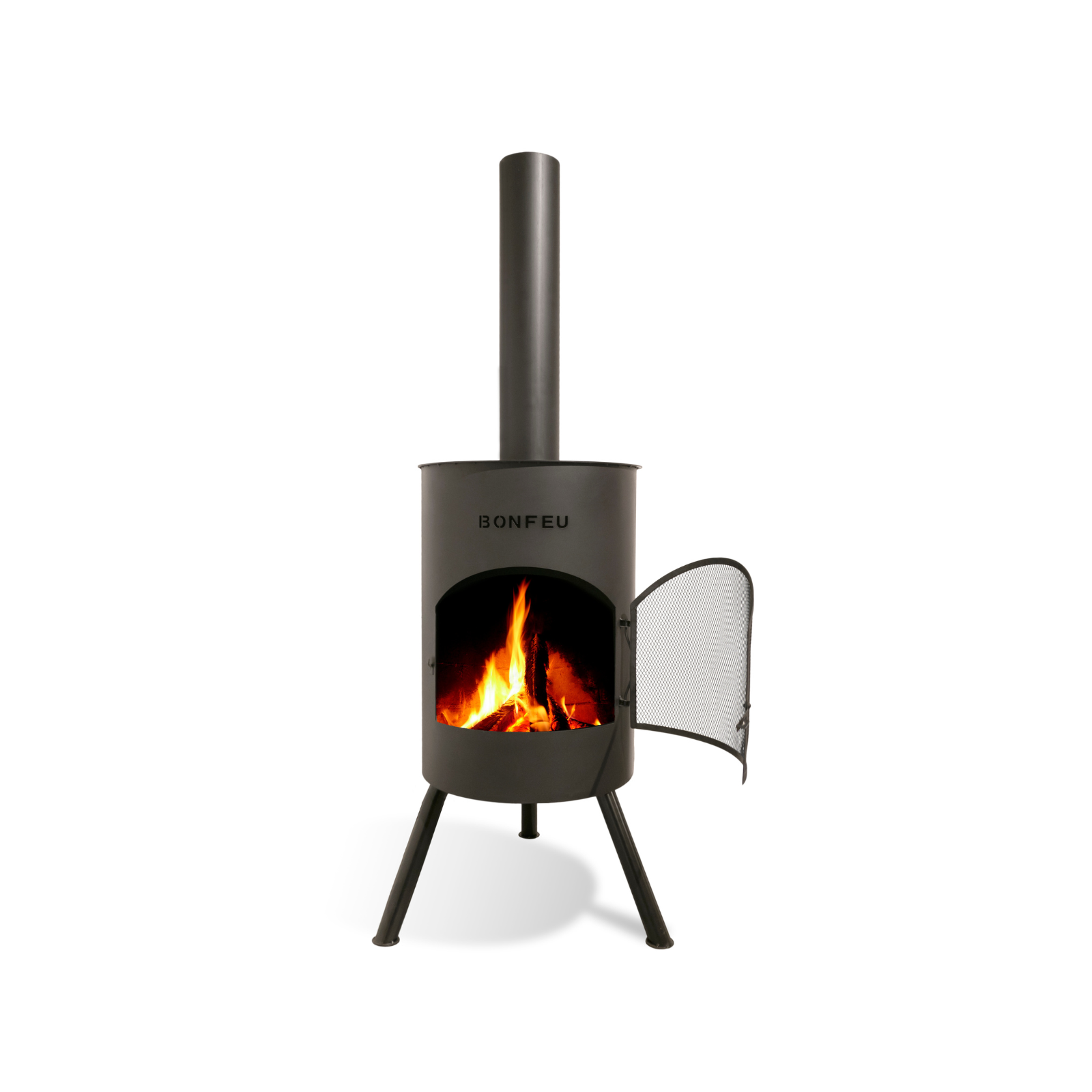 Bonfeu Bonton 40 Outdoor Garden Fireplace - Black/Corten