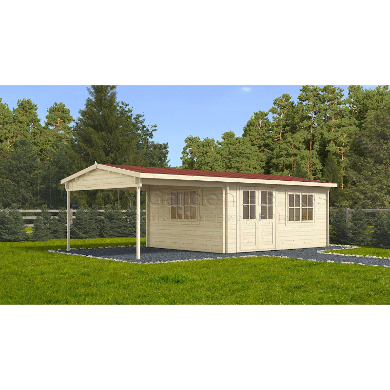 Eurovudas Bravo Log Cabin - 8m x 4m