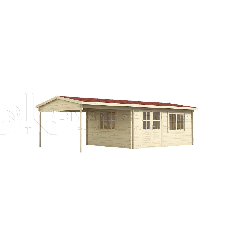 Eurovudas Bravo Log Cabin - 8m x 4m