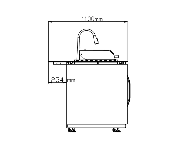 Buschbeck Derby Outdoor Kitchen - White/Grey