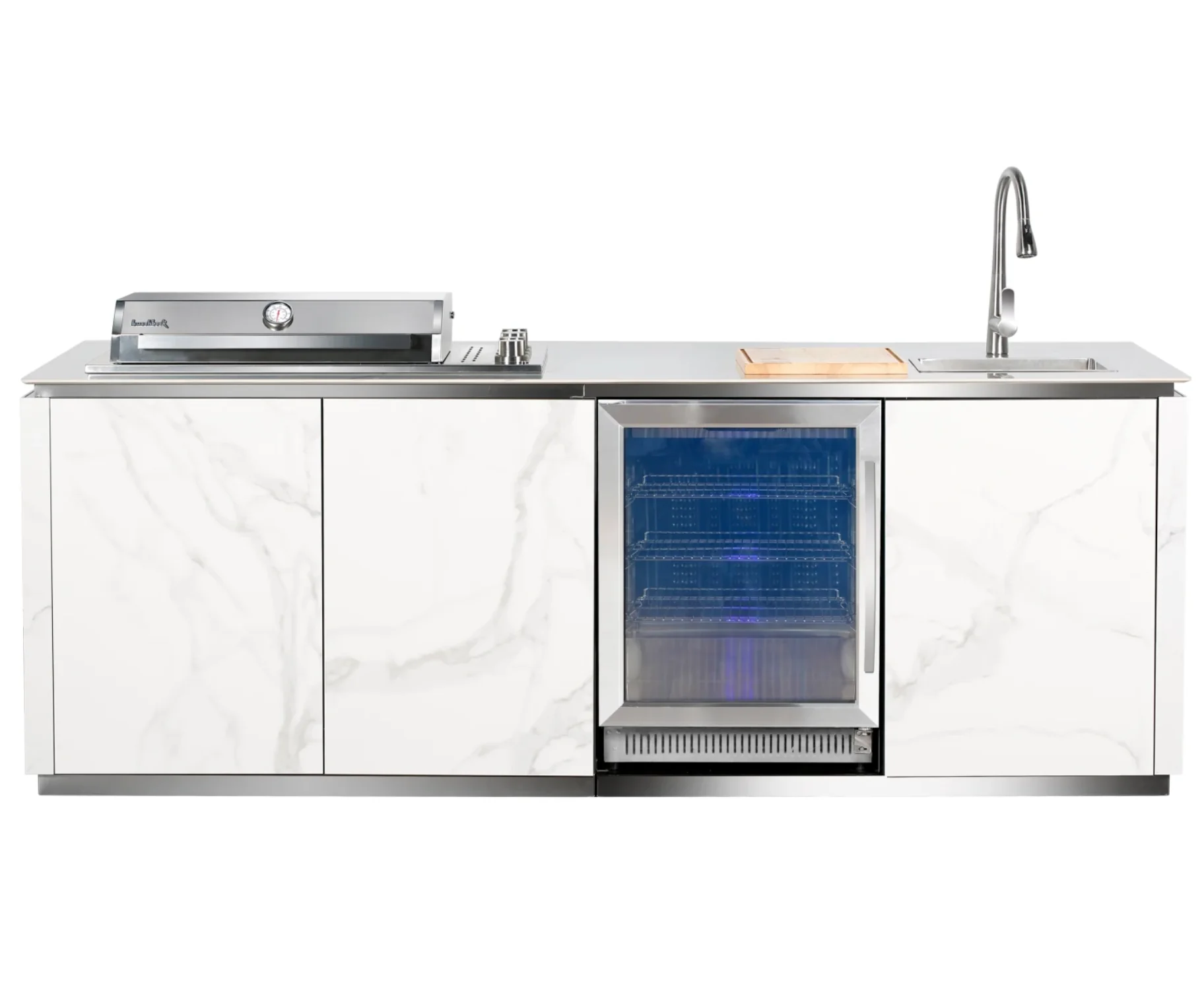 Buschbeck Derby Outdoor Kitchen - White/Grey