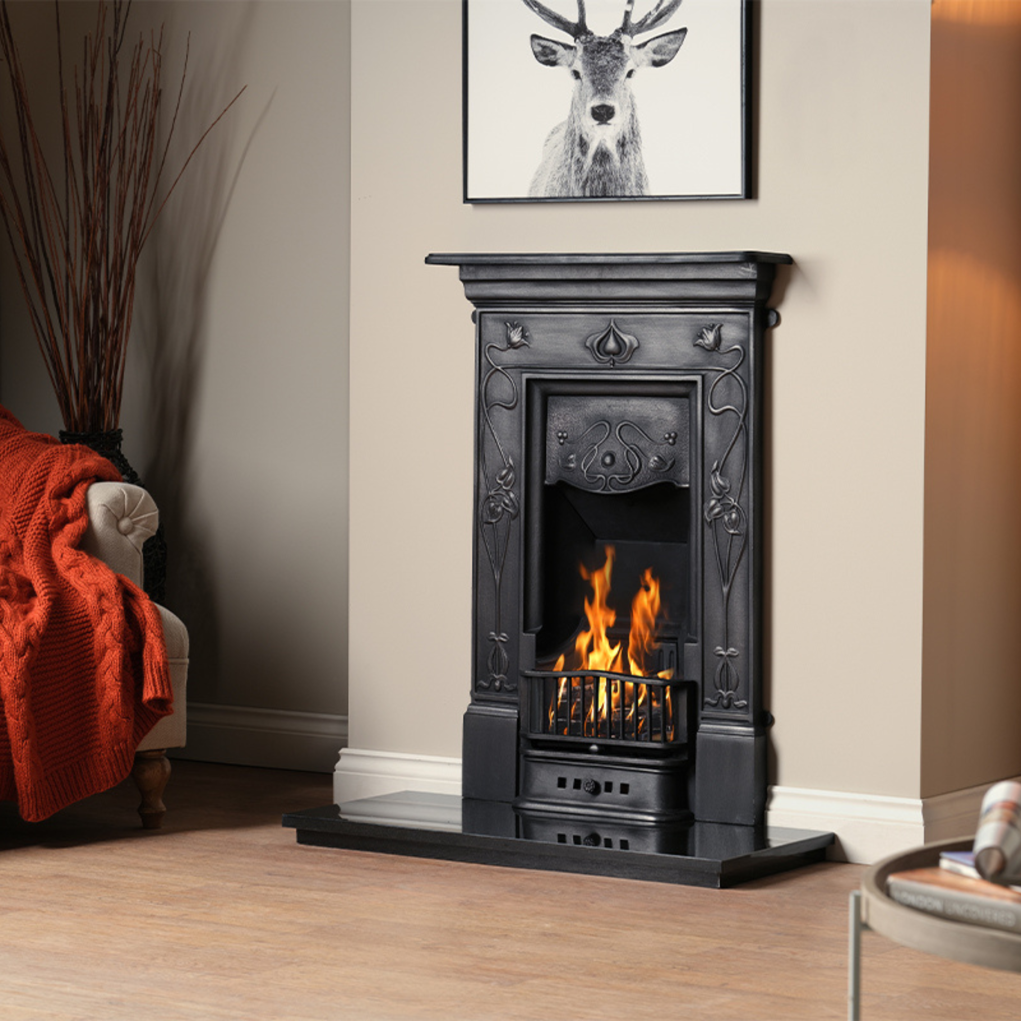 Carron Crocus Cast Iron Combination Fireplace