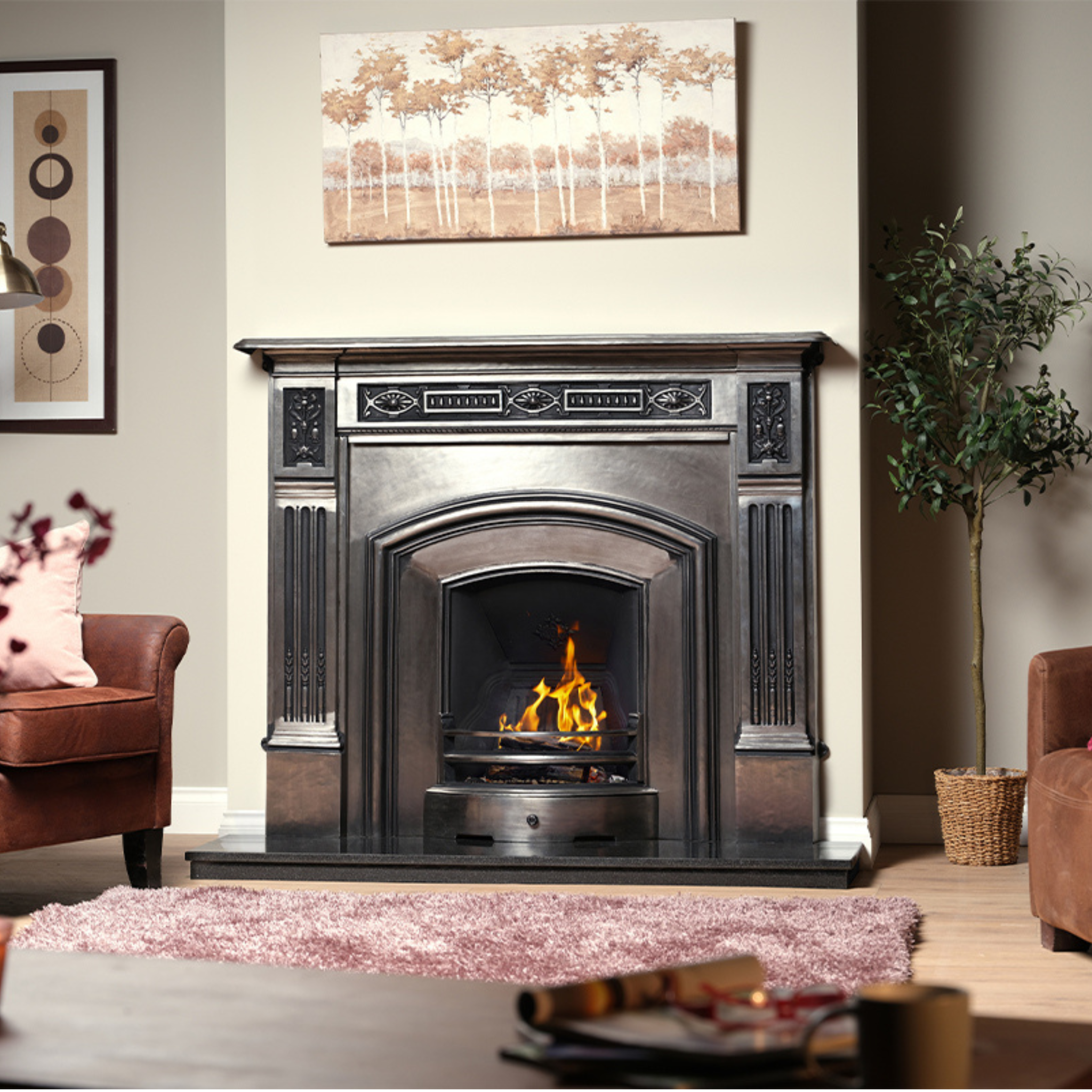 Carron London Plate Cast Iron Fireplace Insert — DIY Garden Homes
