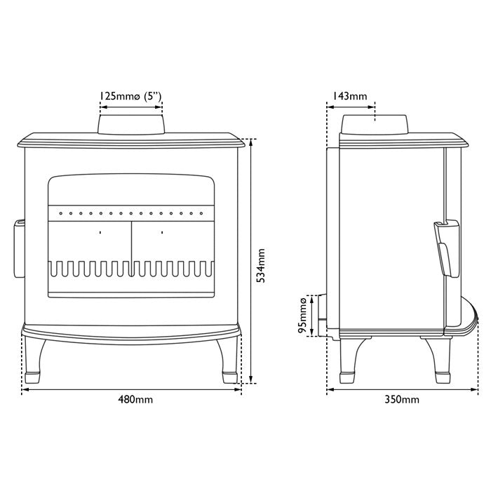 Carron Wood Burning Eco Stove 5kW