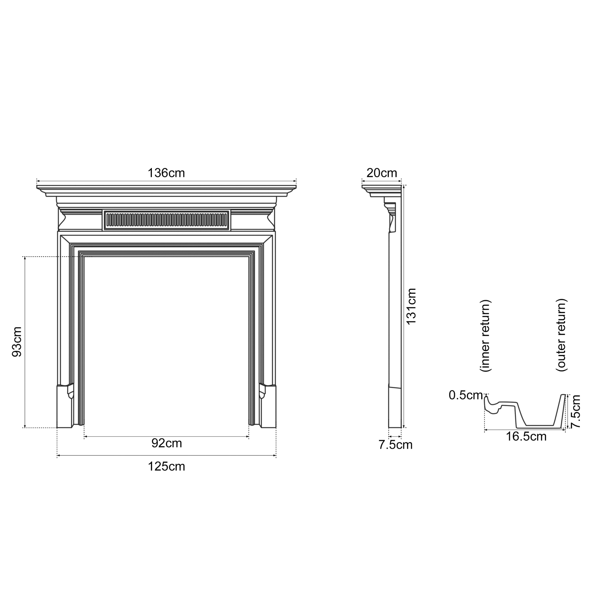 Carron The Belgrave Cast Iron Fireplace Surround