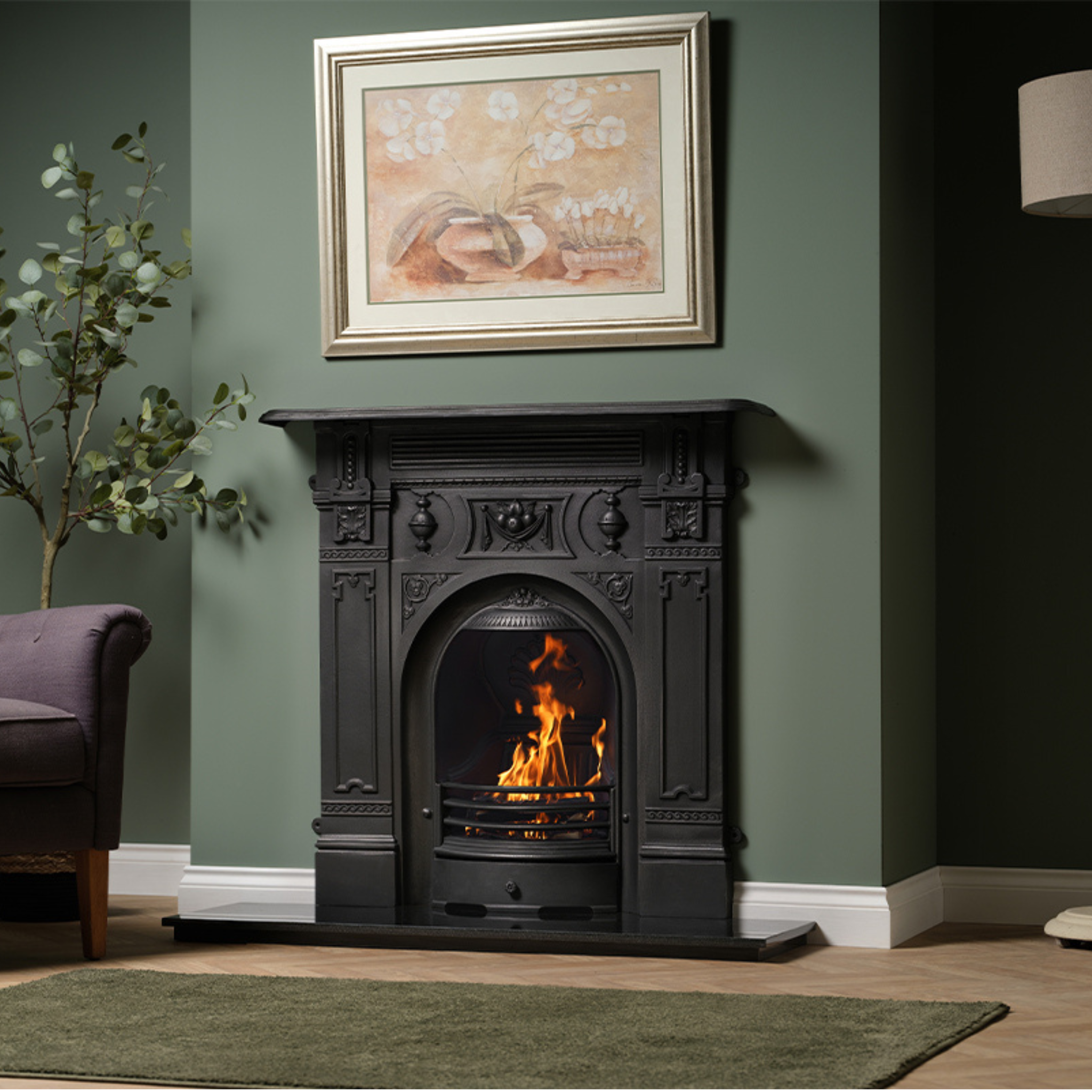 Carron Victorian Cast Iron Combination Fireplace (Large)