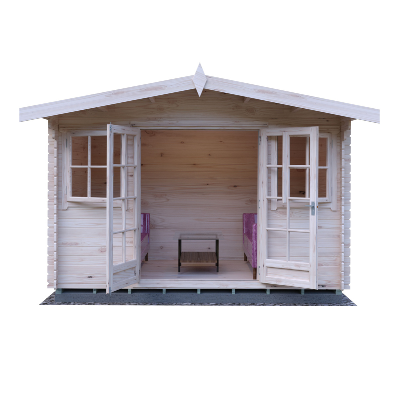 Shire Clipstone Log Cabin - 12 x 10