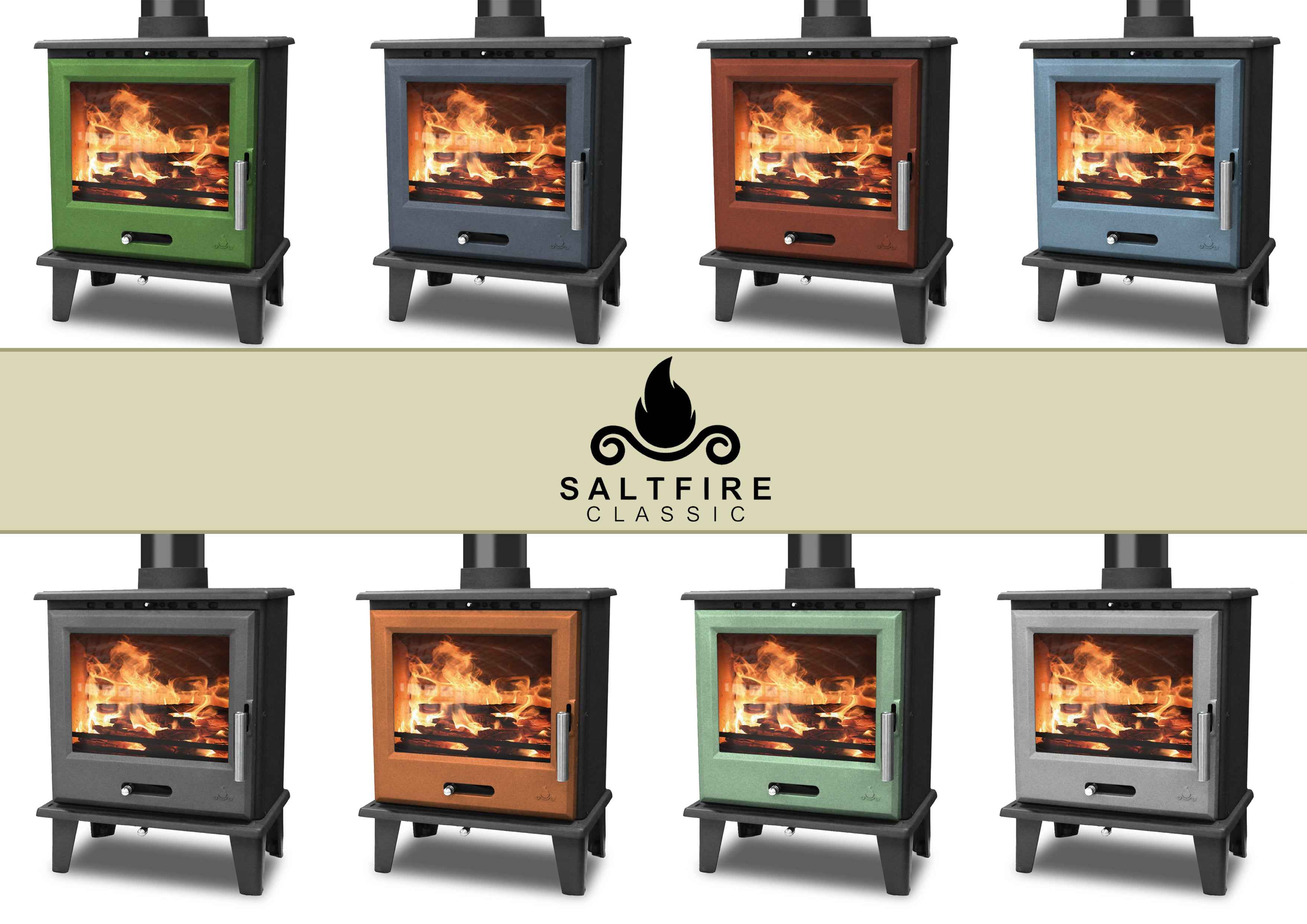 Saltfire Classic 5kW Wood Burning Stove Saltfire