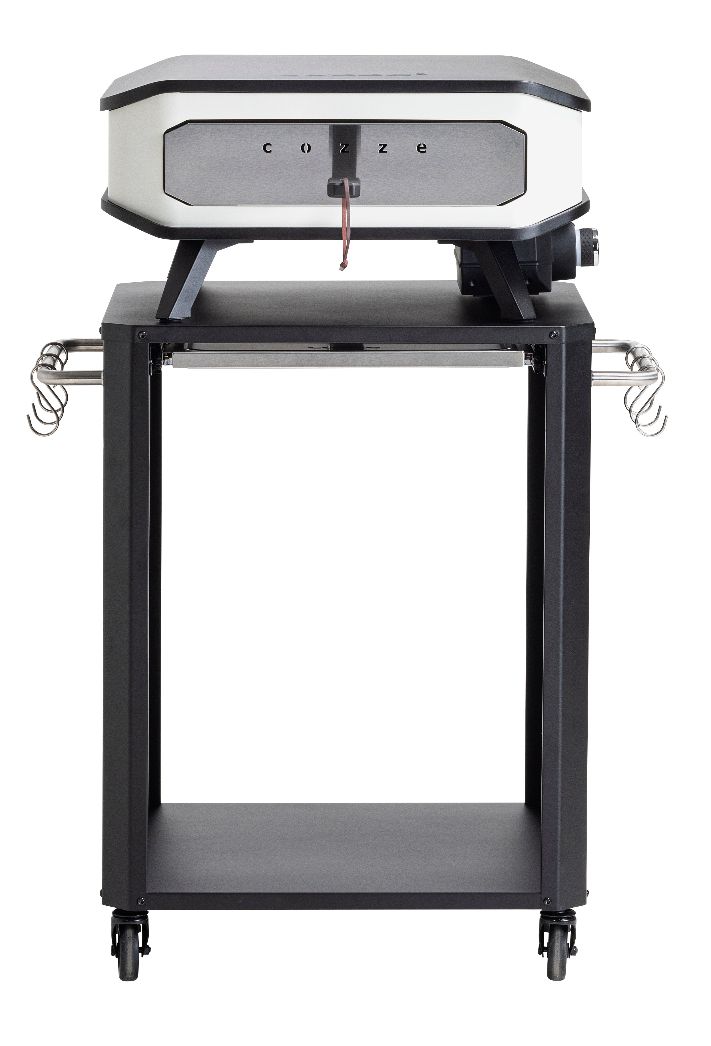 Cozze Outdoor Table With Pull Out Stainless Steel Prep Shelf Cozze Dream