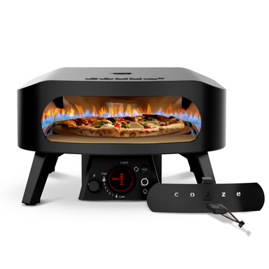 Cozze 13 Inch Gas Fired Rotating Pizza Oven - Black Edition Cozze