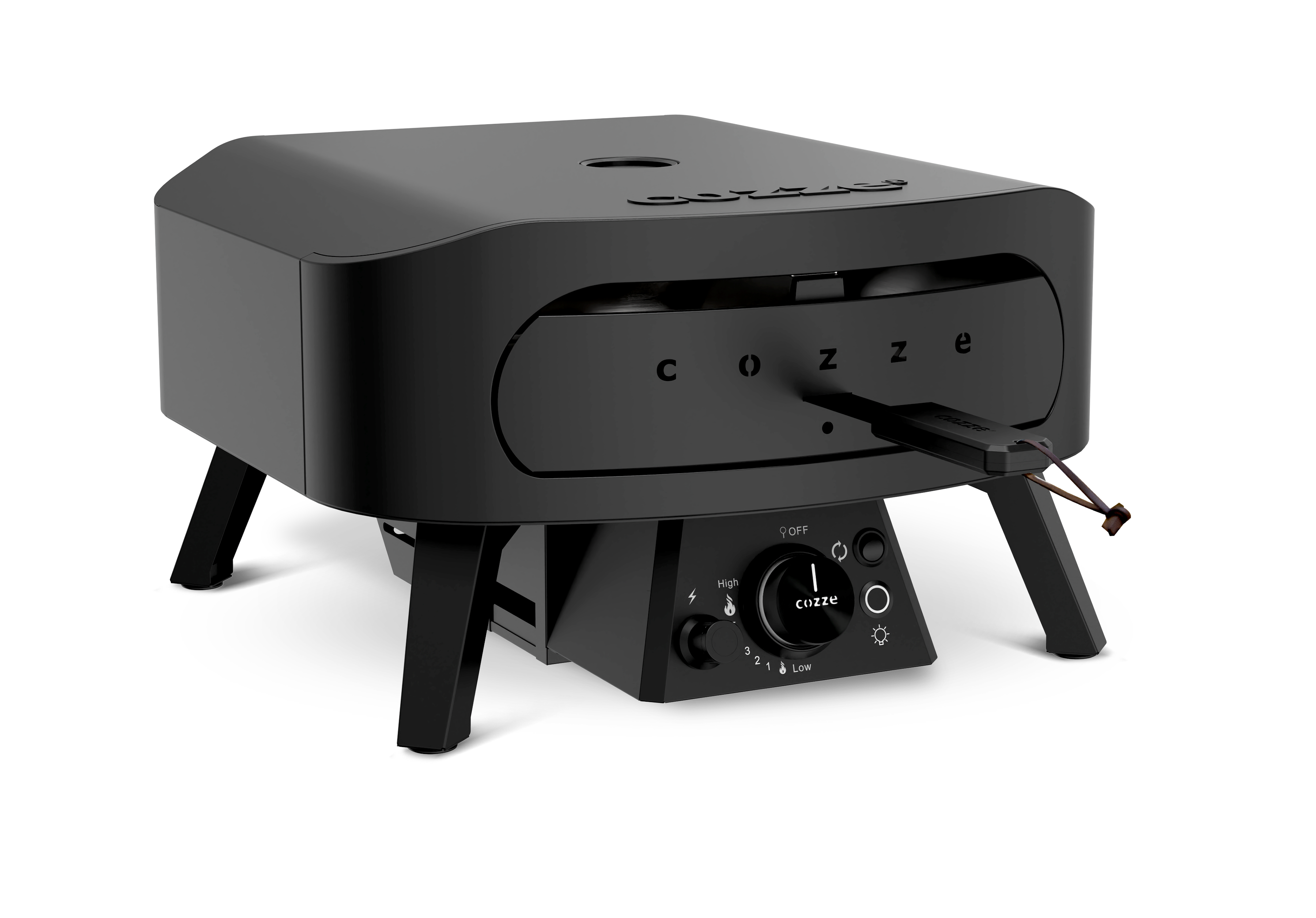 Cozze 13 Inch Gas Fired Rotating Pizza Oven - Black Edition Cozze