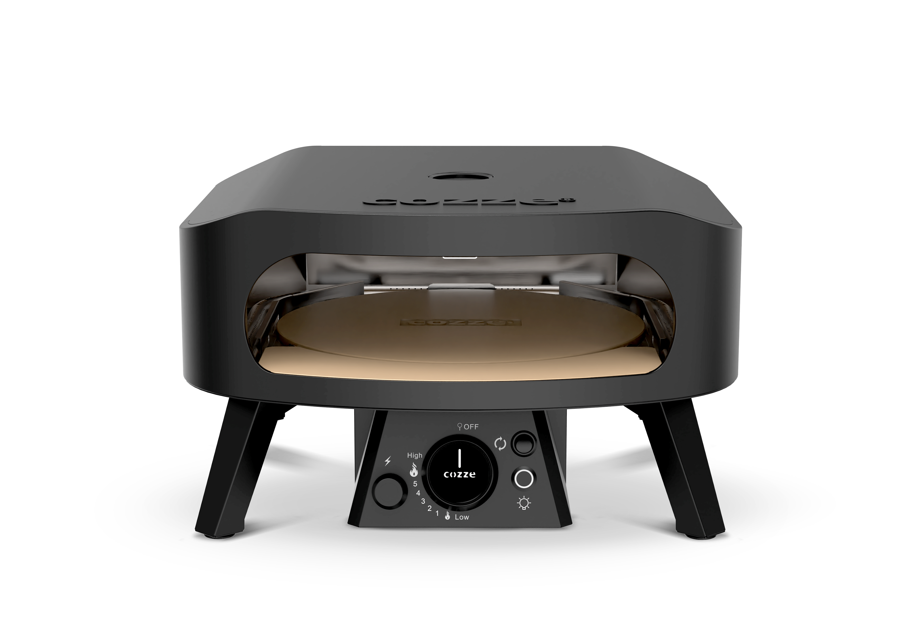 Cozze 13 Inch Gas Fired Rotating Pizza Oven - Black Edition Cozze
