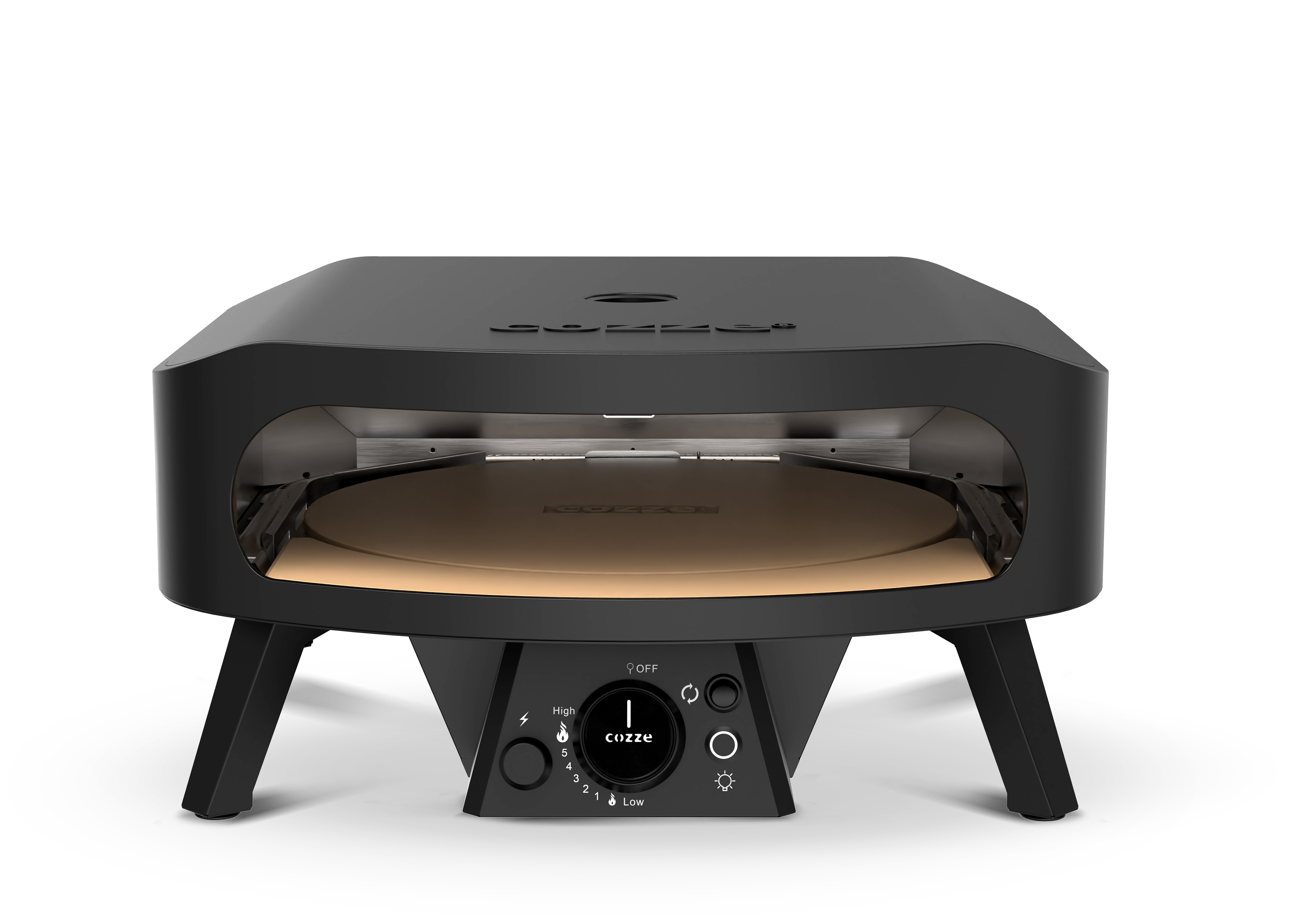 Cozze 17 Inch Gas Fired Rotating Pizza Oven - Black Edition Cozze
