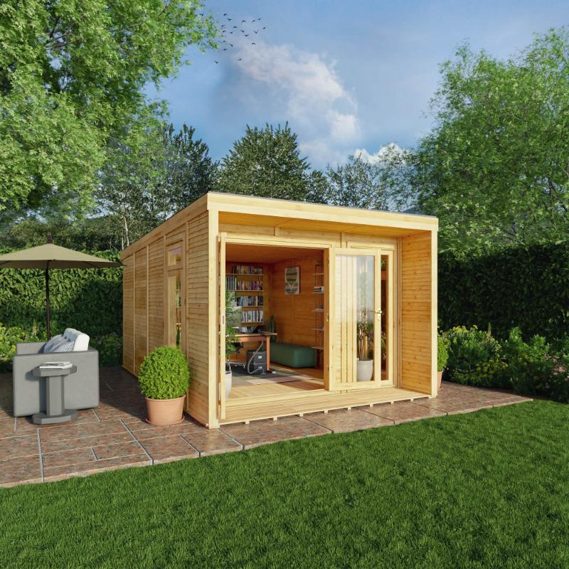 Sherwood Creswell Insulated Garden Room - 3m x 4m (72mm)