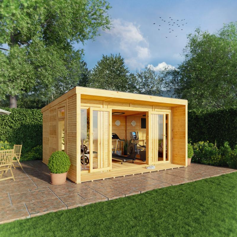 Sherwood Creswell Insulated Garden Room - 4m x 3m (72mm)