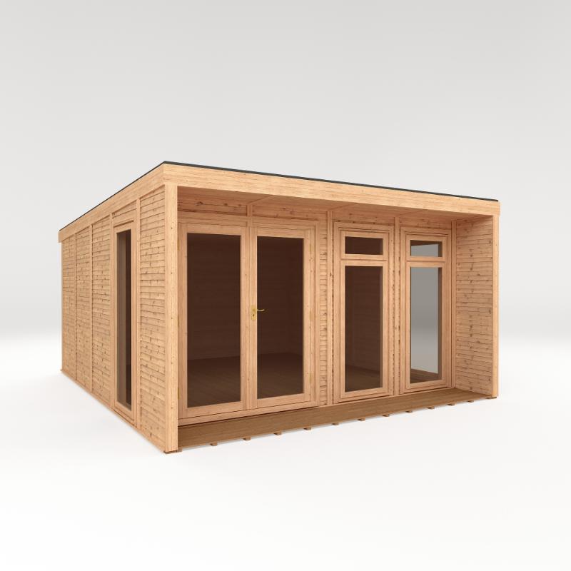 Sherwood Creswell Insulated Garden Room - 4m x 4m (72mm)