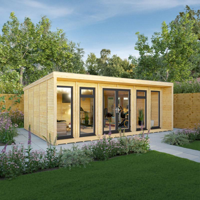 Sherwood Creswell Insulated Garden Room - 6m x 4m (72mm)