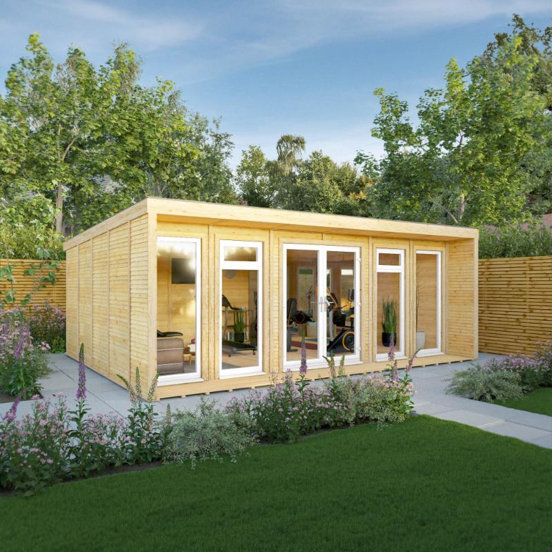 Sherwood Creswell Insulated Garden Room - 6m x 4m (72mm)