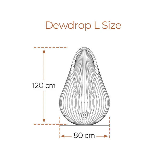 Glowbus Dewdrop Corten Steel - Large (125cm x 80cm)