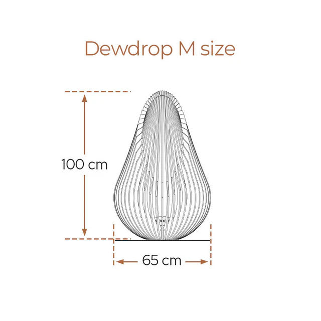 Glowbus Dewdrop Corten Steel - Medium (100cm x 65cm)