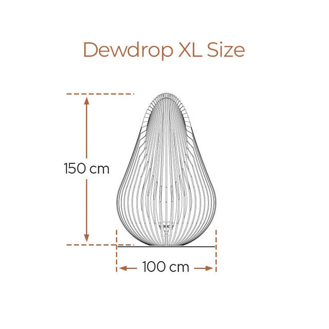 Glowbus Dewdrop Corten Steel - Extra Large (150cm x 100cm)