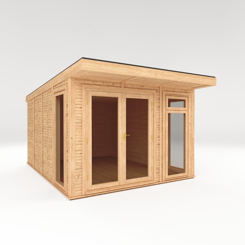 Sherwood Edwinstowe Insulated Garden Room - 3m x 4m (72mm)