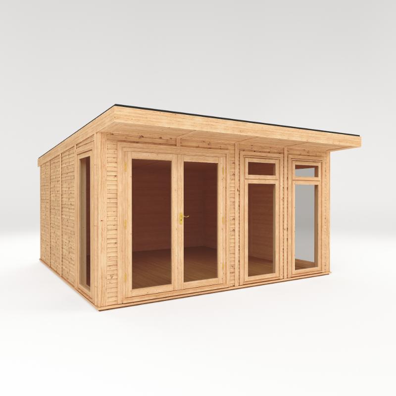 Sherwood Edwinstowe Insulated Garden Room - 4m x 4m (72mm)