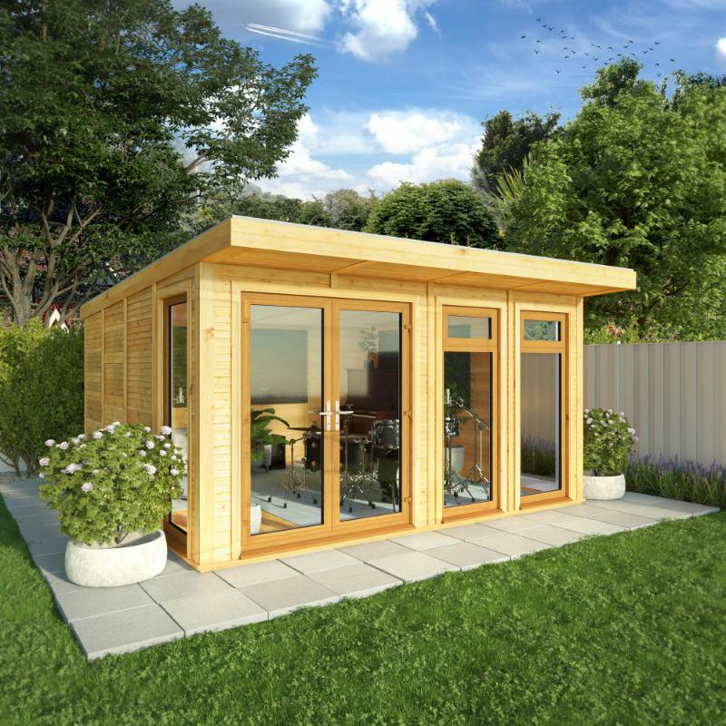 Sherwood Edwinstowe Insulated Garden Room - 4m x 4m (72mm)