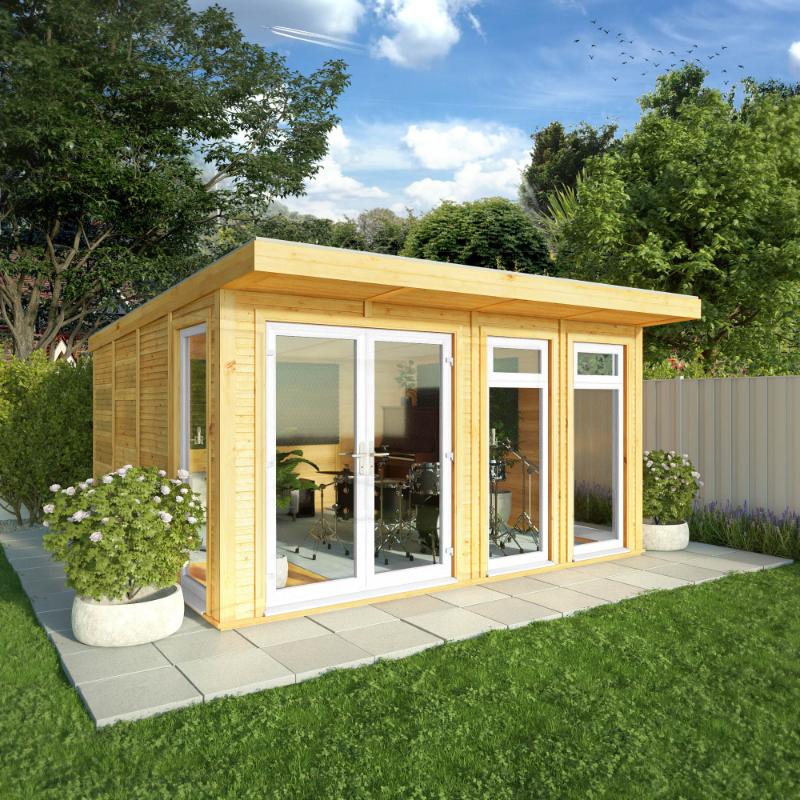 Sherwood Edwinstowe Insulated Garden Room - 4m x 4m (72mm)