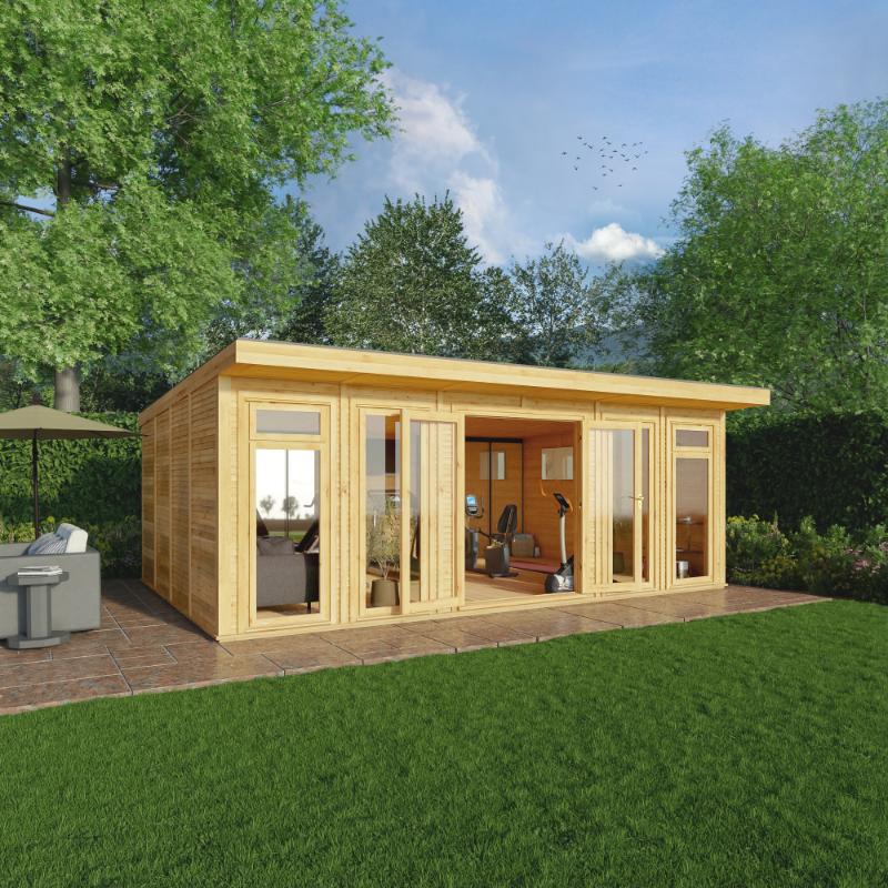 Sherwood Edwinstowe Insulated Garden Room - 6m x 4m (72mm)