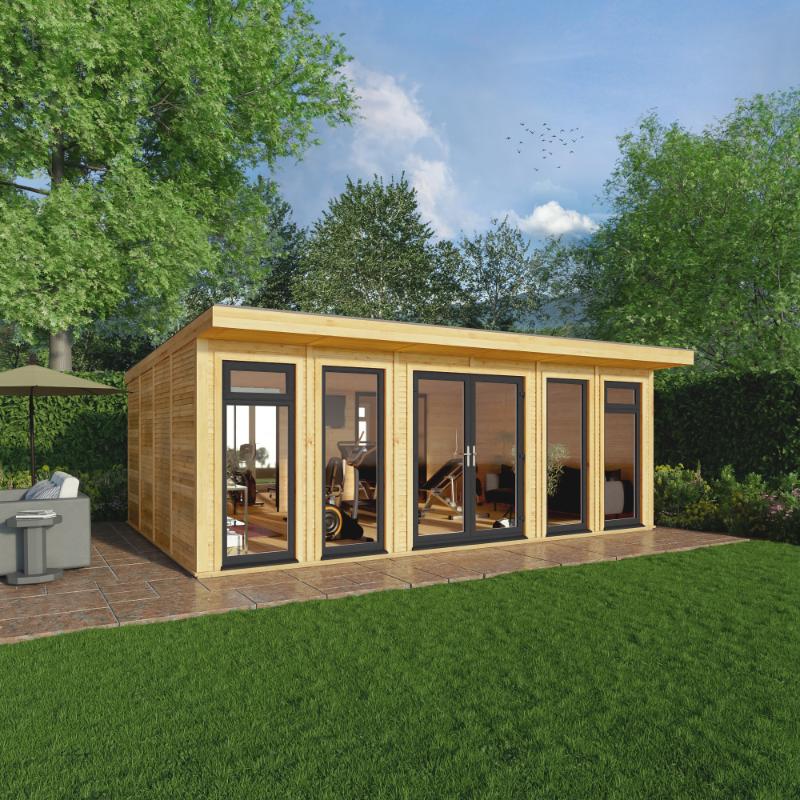 Sherwood Edwinstowe Insulated Garden Room - 6m x 4m (72mm)