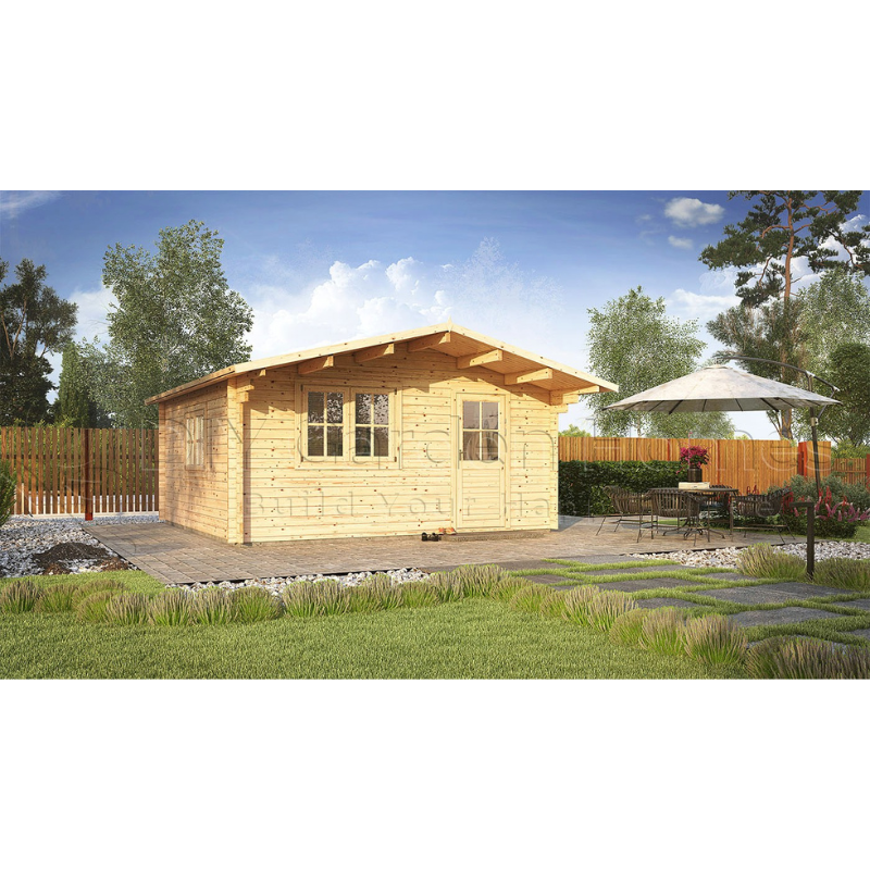 Eurovudas Faro Log Cabin - 3m x 3m