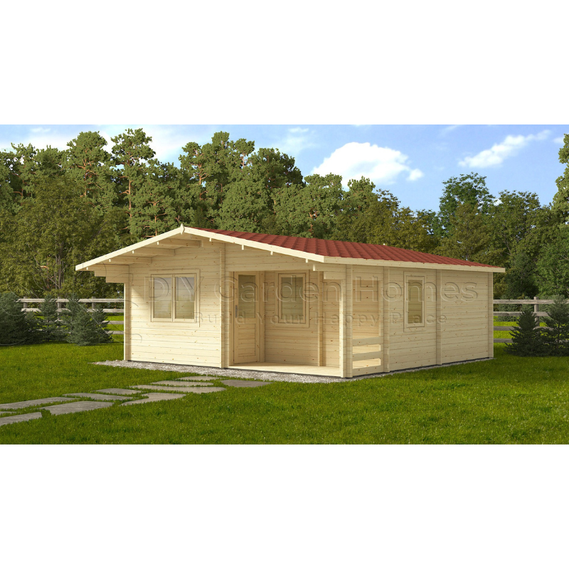 Eurovudas Fay Log Cabin - 6m x 6m