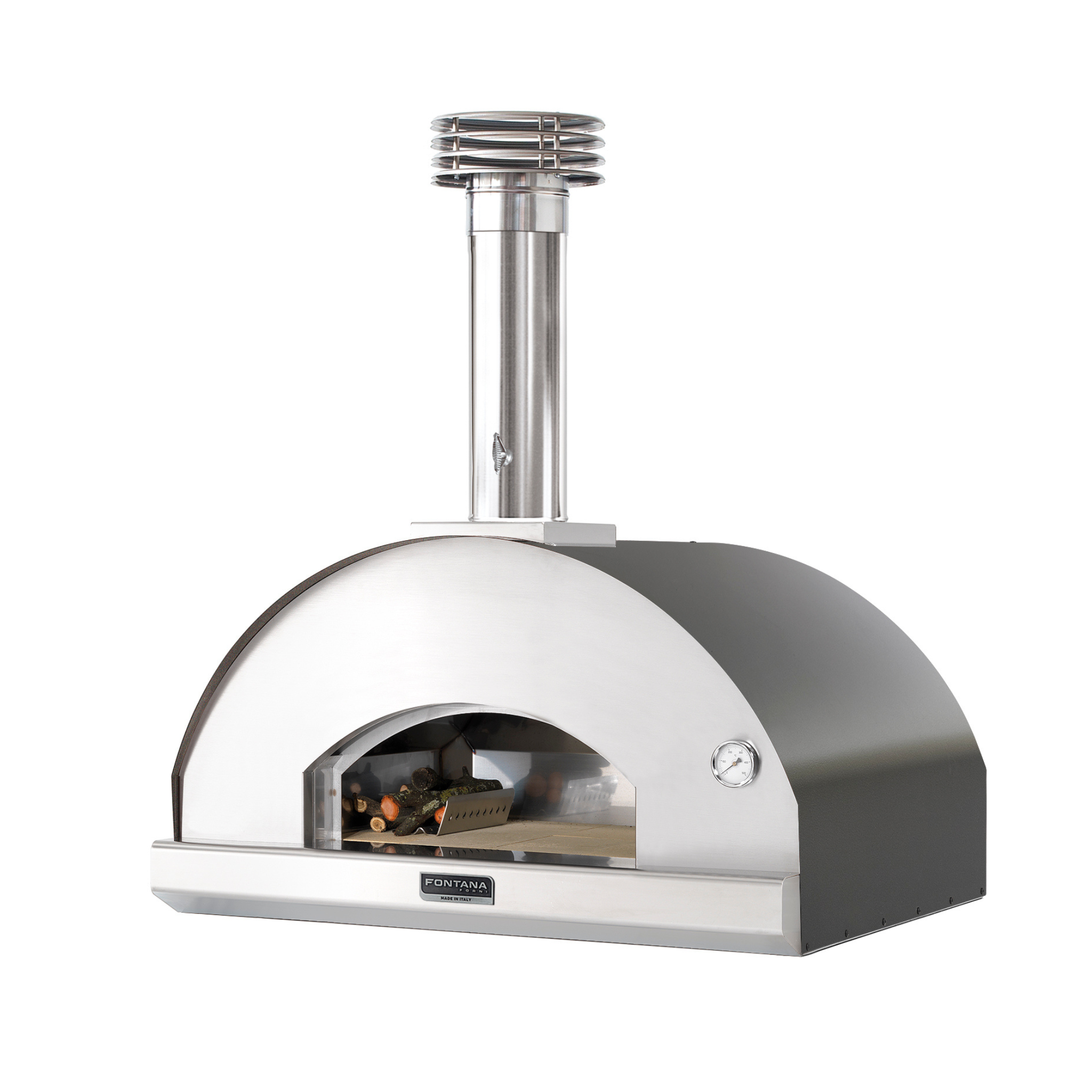 Fontana Forni Mangiafuoco Wood Pizza Oven - Rosso/Anthracite Fontana Forni