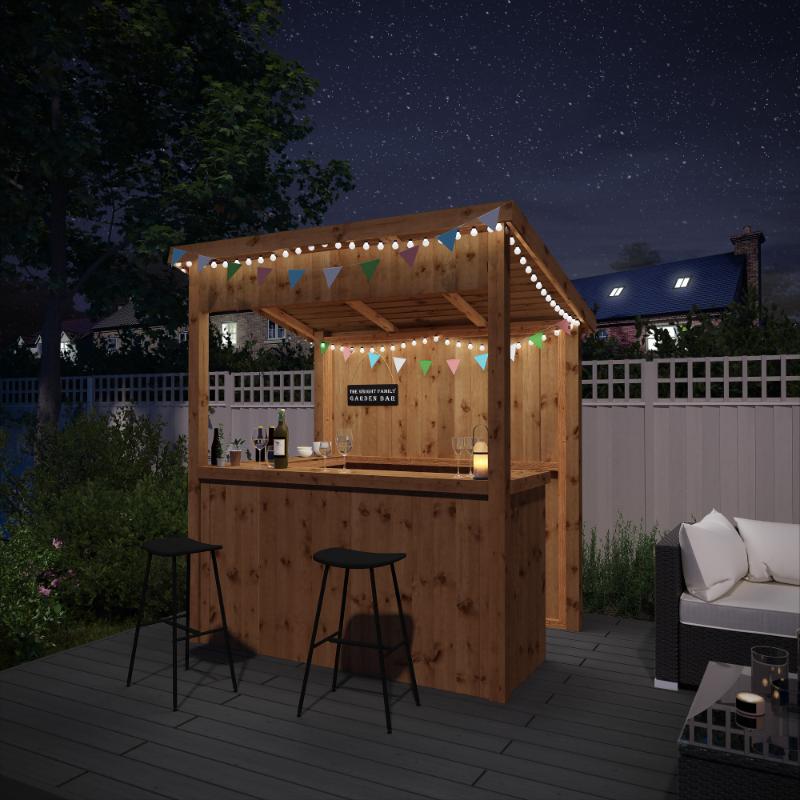 Mercia Premium Pressure Treated Garden Bar - 6ft x 4ft