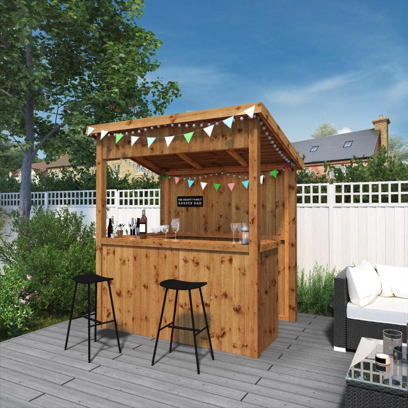 Mercia Premium Pressure Treated Garden Bar - 6ft x 4ft