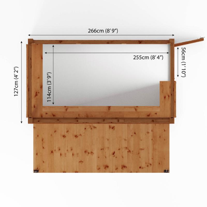 Mercia Premium Pressure Treated Garden Bar - 9ft x 4ft