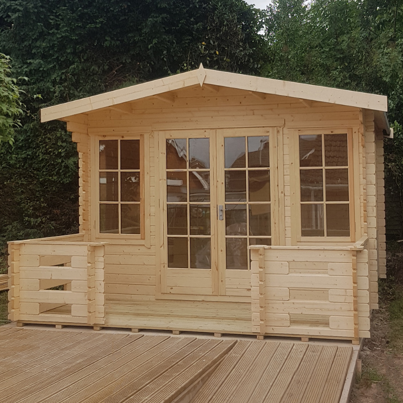 Shire Grizedale Log Cabin - 12 x 16