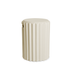 Happy Cocooning Rib Round Canister Enclosure - Oyster Beige Happy Cocooning