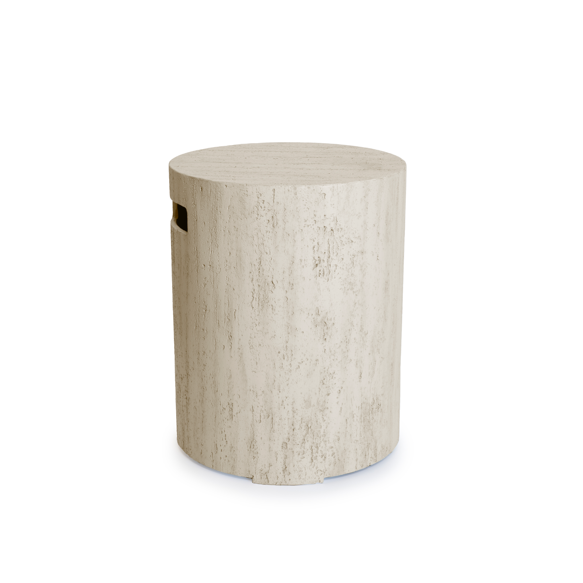 Happy Cocooning Round Canister Enclosure - Travertine Happy Cocooning