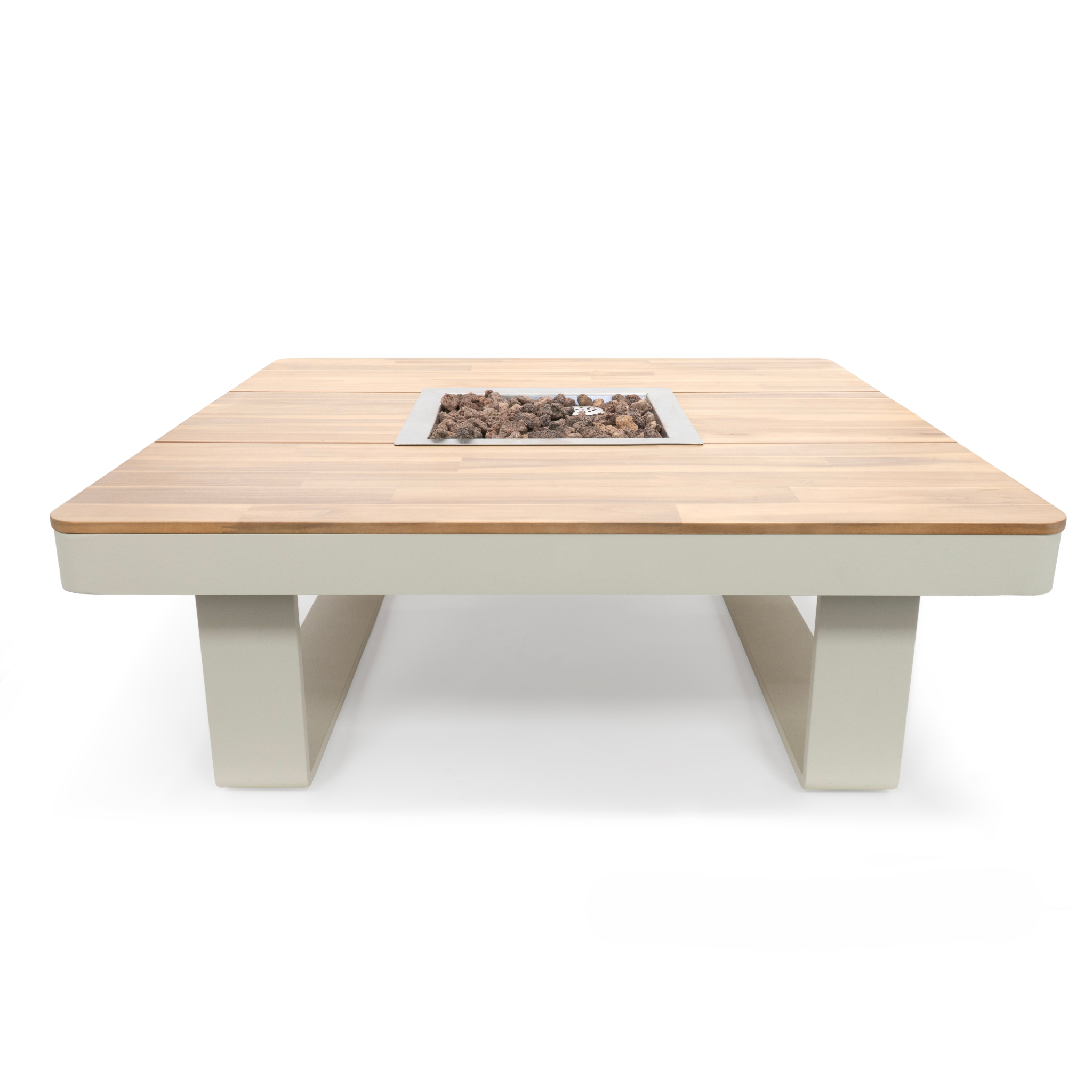 Happy Cocooning Horizon 95 Round Gas Fire Table - Oyster Beige Happy Cocooning