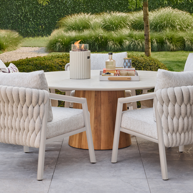 Happy Cocooning Lumi Rib Table Burner - Oyster Beige Happy Cocooning