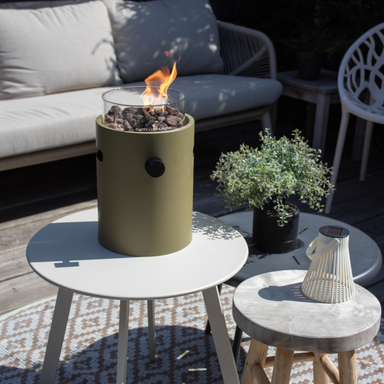 Happy Cocooning Lumi Steel Table Burner - Olive Green Happy Cocooning