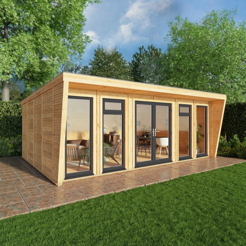 Sherwood Harlow Insulated Garden Room - 6m x 4m (72mm)