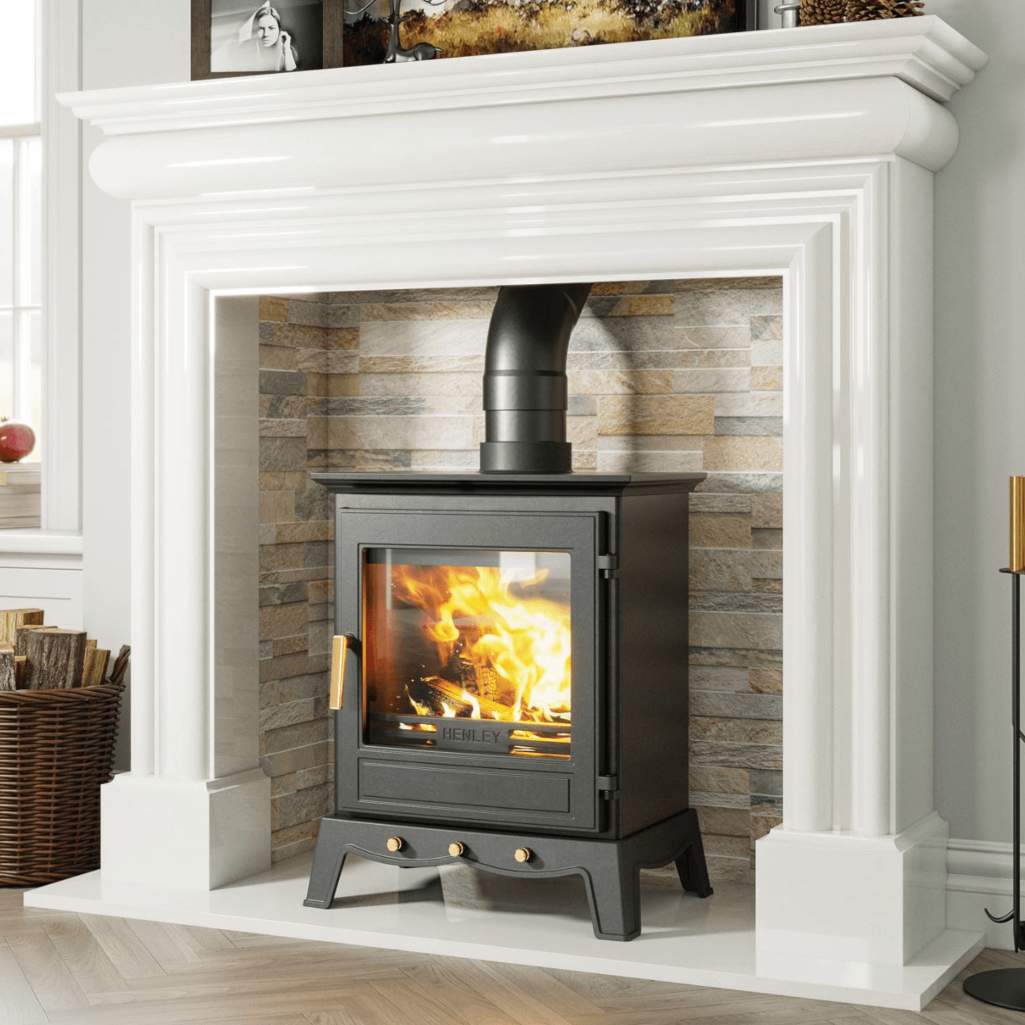 Henley Stoves Ash 8.2kW Multi Fuel Stove Henley Stoves