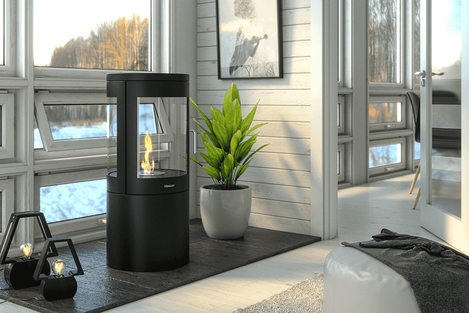 Henley Stoves Berlin Freestanding Bioethanol Stove - Black Henley Stoves