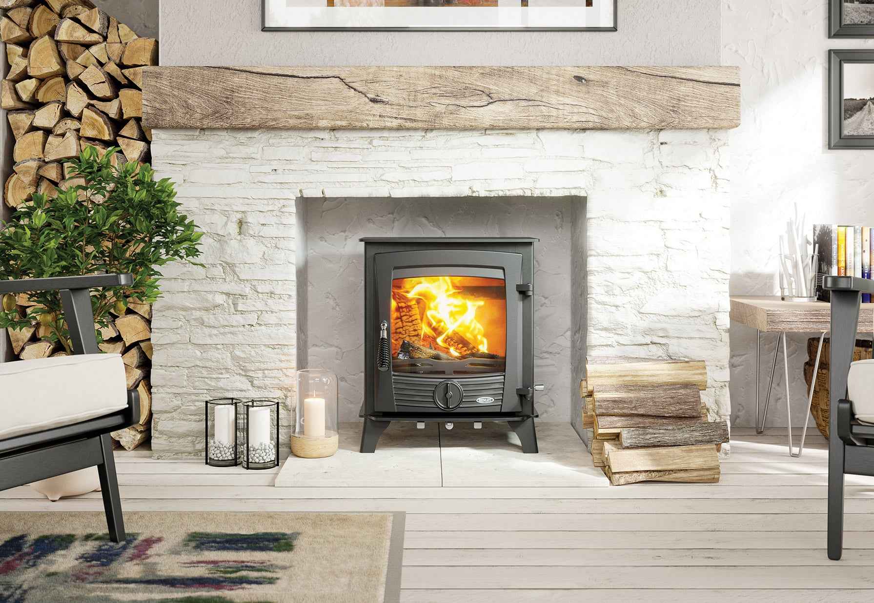 Henley Stoves Druid 12kW Multi Fuel Boiler Stove Henley Stoves